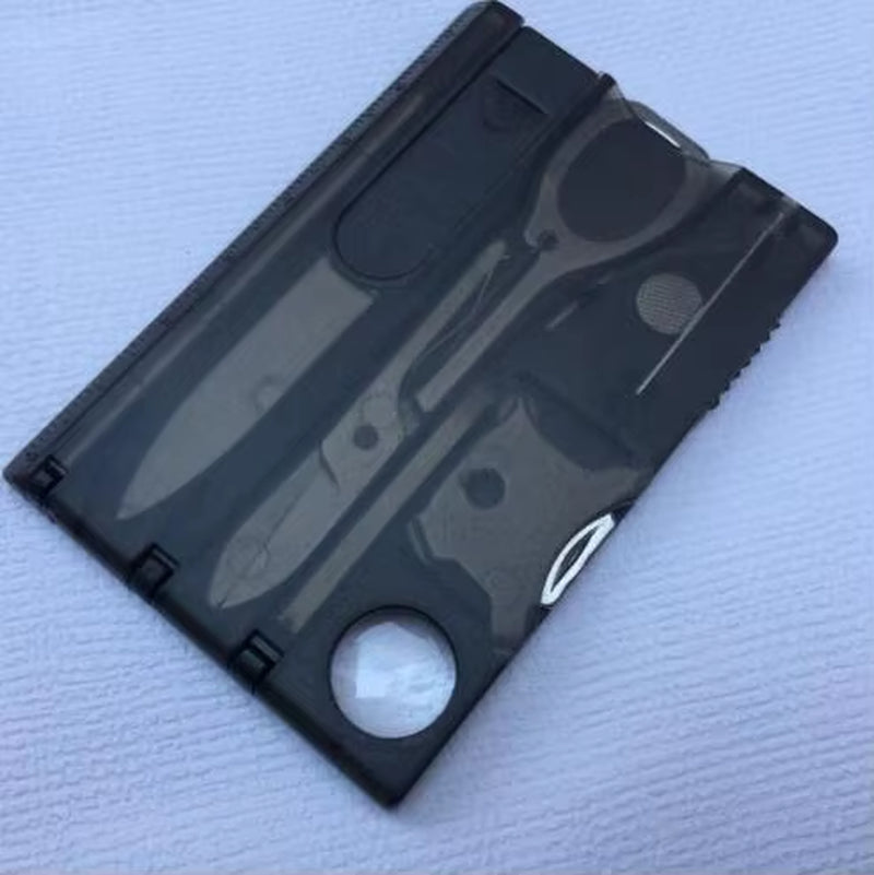 10 in 1 Portable Hiking Cards Pocket Credit Card Portable Multi Tools Outdoor Survival Camping Equipment EDC Tool Gear