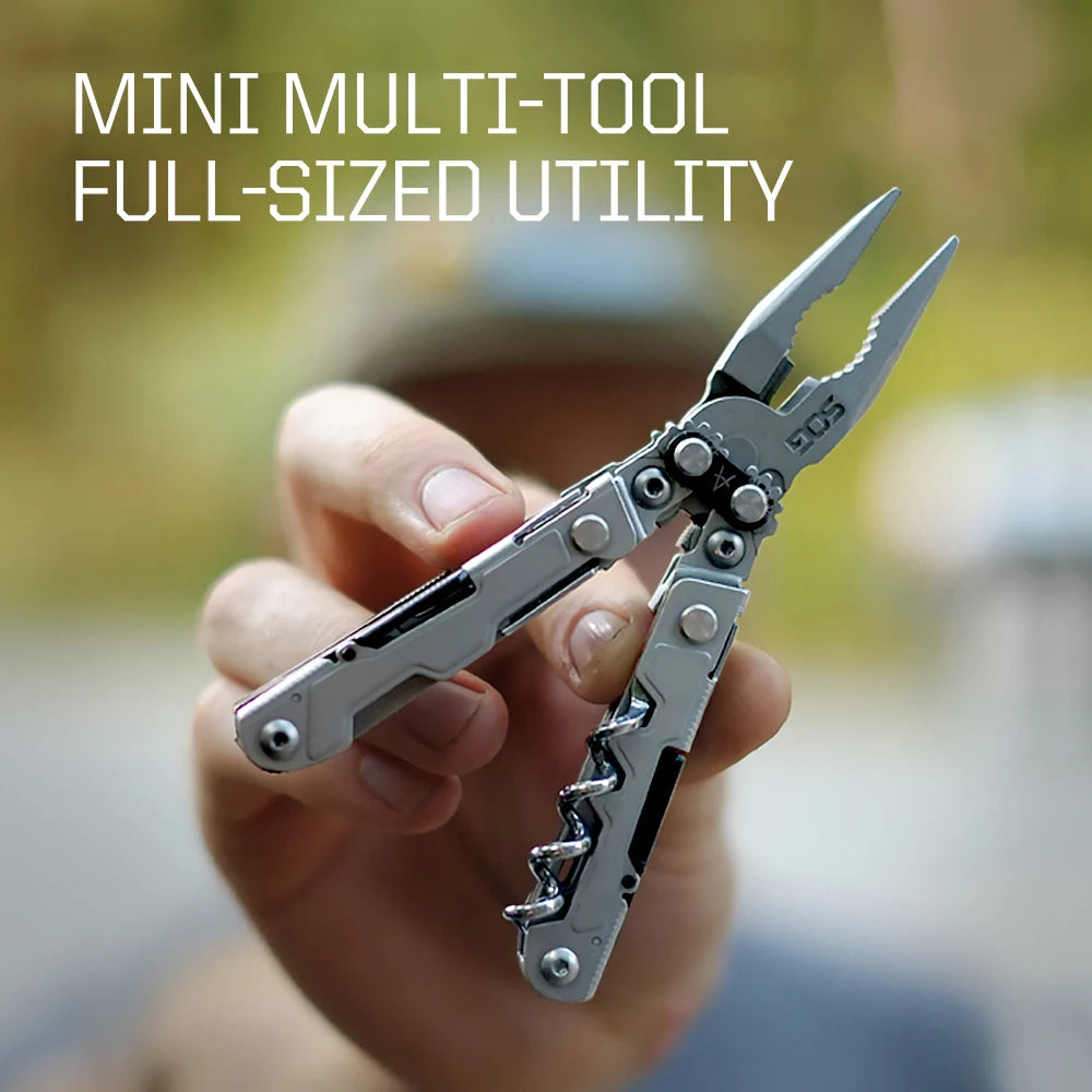 Powerlitre Multi-Tool Lightweight Mini EDC Hiking Pliers Professional Tool Camping Functional Outdoor Hand Tools PL1001/1002