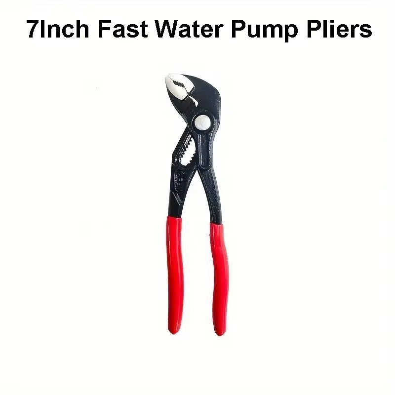 Fast Adjustable Water Pump Pliers with Comfort Grip 7/10/12 Inch Hardness Water Pump Pliers V-Jaw Tongue and Groove Pliers Tools