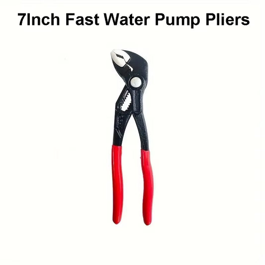 Fast Adjustable Water Pump Pliers with Comfort Grip 7/10/12 Inch Hardness Water Pump Pliers V-Jaw Tongue and Groove Pliers Tools