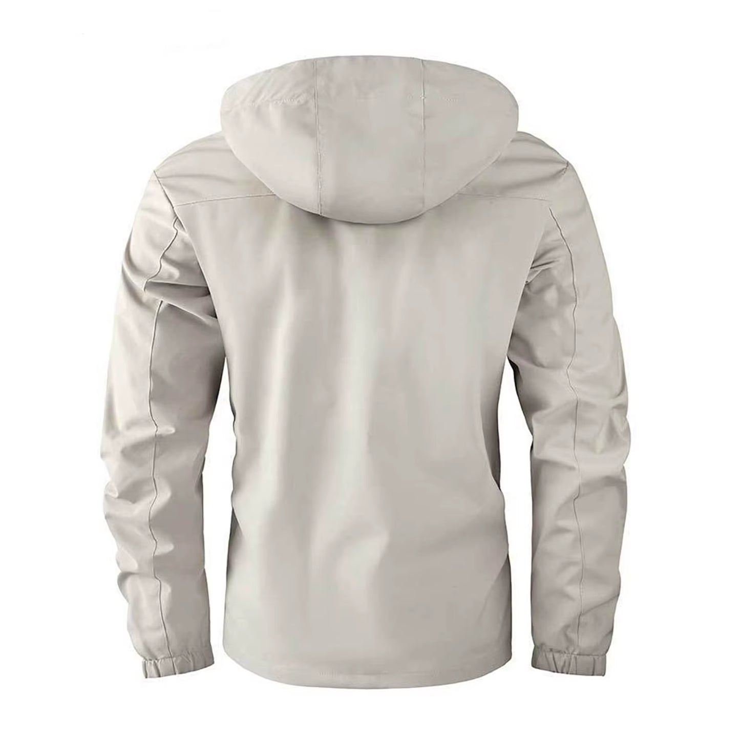 Mens Outdoor Hooded Tactical Jackets Solid Color Long Sleeve Zipper Pocket Windbreaker Male Autumn Winter Windproof Coat for Men