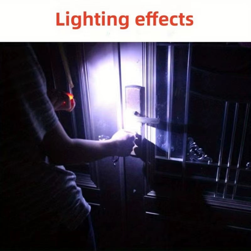 LED Micro Pocket Flashlight Portable USB Rechargeable Keychain Flashlight Waterproof Home Outdoor Hiking Camping Flashlight