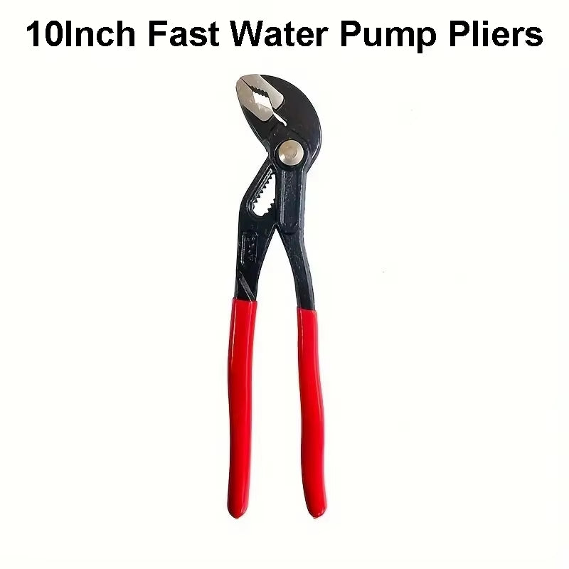 Fast Adjustable Water Pump Pliers with Comfort Grip 7/10/12 Inch Hardness Water Pump Pliers V-Jaw Tongue and Groove Pliers Tools