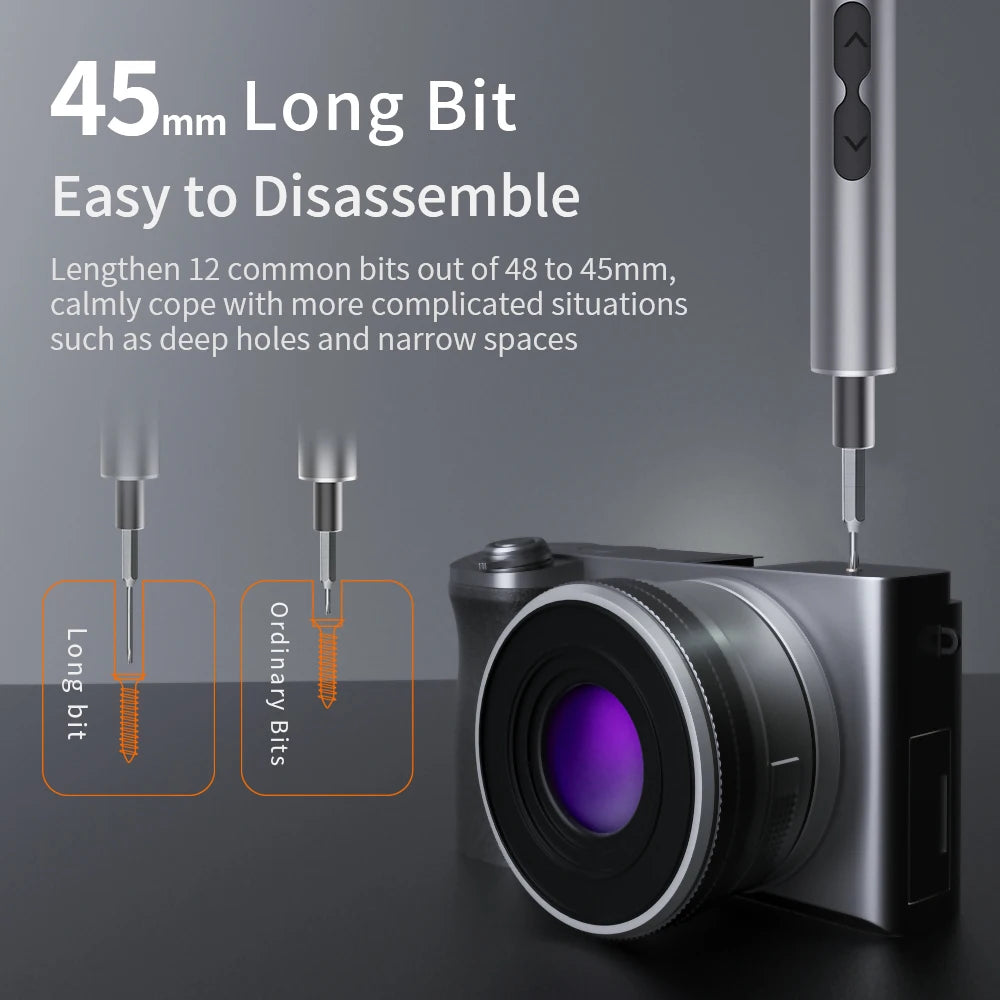 Electric Screwdriver Set, 51 in 1, Battery, Mini Screwdriver, DIY Phone, Laptop, Watch, PC, New Arrival