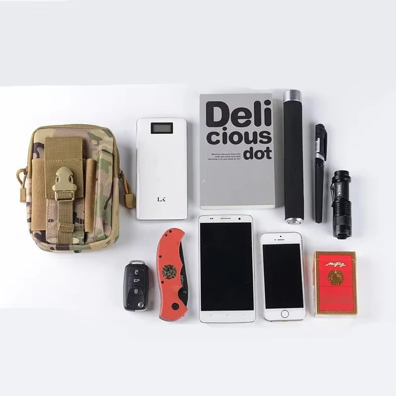 Molle Pouch Multipurpose Waist Bag Tactical Holster Waist Belt Pack Wallet Pouch Purse Phone Case
