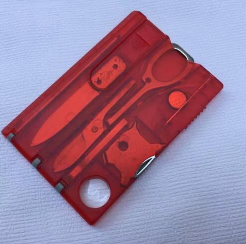 10 in 1 Portable Hiking Cards Pocket Credit Card Portable Multi Tools Outdoor Survival Camping Equipment EDC Tool Gear